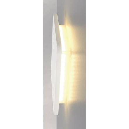 BIG WHITE PLASTRA SQUARE, nástěnné svítidlo, pásek LED, 3000K, hranaté, bílá sádra, max. 10,8 W 148019