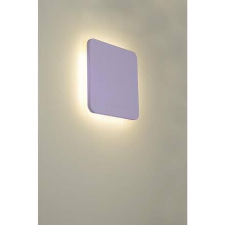 BIG WHITE PLASTRA SQUARE, nástěnné svítidlo, pásek LED, 3000K, hranaté, bílá sádra, max. 10,8 W 148019