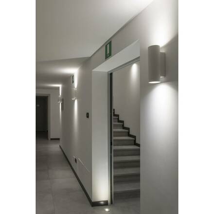 BIG WHITE PLASTRA, nástěnné svítidlo, QPAR51, kulaté, trubice, bílá sádra, max. 70 W 148060