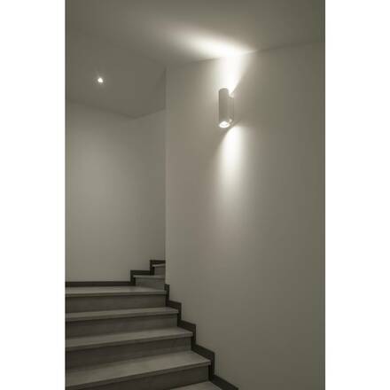 BIG WHITE PLASTRA, nástěnné svítidlo, QPAR51, kulaté, trubice, bílá sádra, max. 70 W 148060