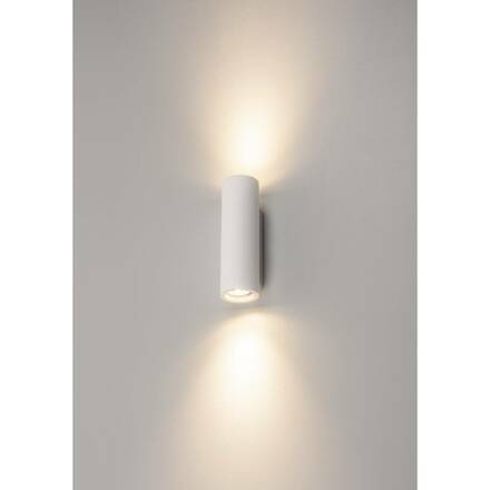 BIG WHITE PLASTRA, nástěnné svítidlo, QPAR51, kulaté, trubice, bílá sádra, max. 70 W 148060