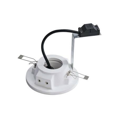 BIG WHITE PLASTRA, vestavné svítidlo, QPAR51, kulaté, bílá sádra, max. 35 W 148070