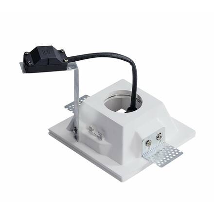 BIG WHITE PLASTRA, vestavné svítidlo, QPAR51, hranaté, bílá sádra, max. 35 W 148071