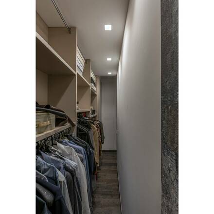 BIG WHITE PLASTRA, vestavné svítidlo, QPAR51, hranaté, bílá sádra, max. 35 W 148071