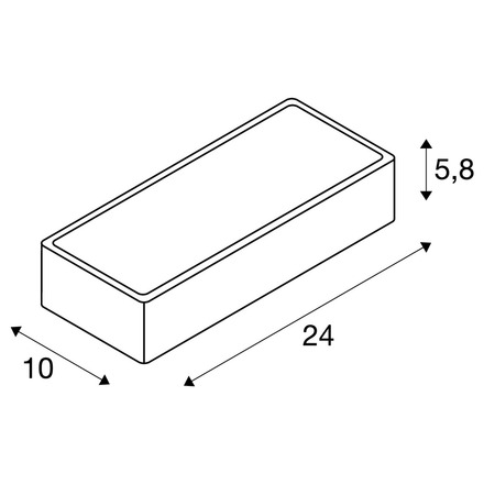 BIG WHITE WL 149, nástěnné svítidlo, LED, 3000K, bílé, 7,2 W 149511