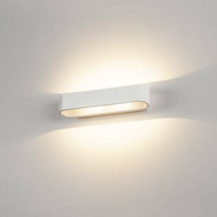 BIG WHITE ASSO 300, nástěnné svítidlo, LED, 3000K, oválné, bílé, D/Š/V 30/9,5/7 cm 151271