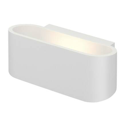 BIG WHITE OSSA 150, nástěnné svítidlo, QT-DE12, oválné, up/down, bílé, D/Š/V 18/8/7 cm, max. 100 W 151451