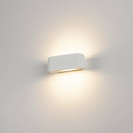 BIG WHITE OSSA 150, nástěnné svítidlo, QT-DE12, oválné, up/down, bílé, D/Š/V 18/8/7 cm, max. 100 W 151451