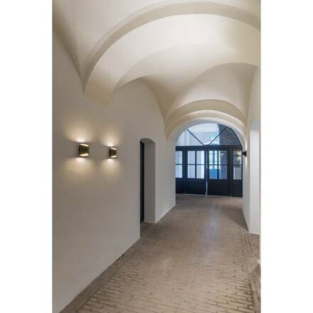 BIG WHITE CARISO WL-2, nástěnné svítidlo, LED, 3000K, černé/mosaz, 11 W 151710