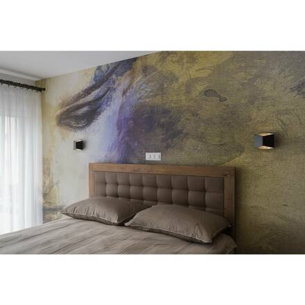 BIG WHITE CARISO WL-2, nástěnné svítidlo, LED, 3000K, černé/mosaz, 11 W 151710