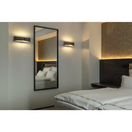 BIG WHITE CARISO WL-4, nástěnné svítidlo, LED, 2700K, černé/mosaz, 2x9 W 151740