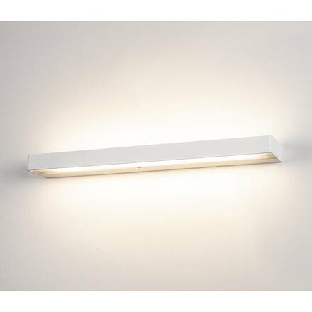 BIG WHITE SEDO 14, nástěnné svítidlo, LED, 3000K, hranaté, bílé, satinované sklo, D/Š/V 59,5/8,5/4 cm, 17 W 151781