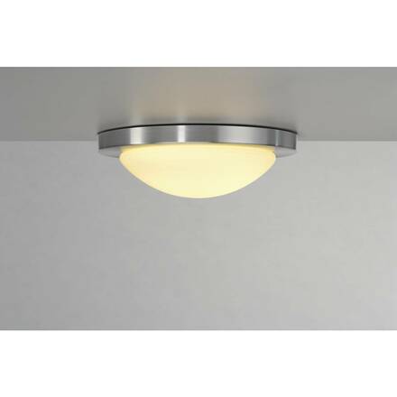 BIG WHITE MELAN, stropní svítidlo, A60, kulaté, kartáčovaný Al, satinované sklo, max. 60 W 155236
