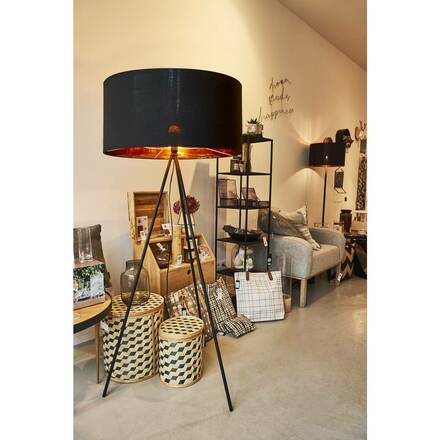 BIG WHITE FENDA, stojací lampa, A60, černá, bez stínítka, max. 40 W 155490