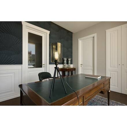 BIG WHITE FENDA, stolní lampa, podstavec svítidla, A60, černá, bez stínítka, max. 40 W, vč. vypínače v síťovém kabelu 155540