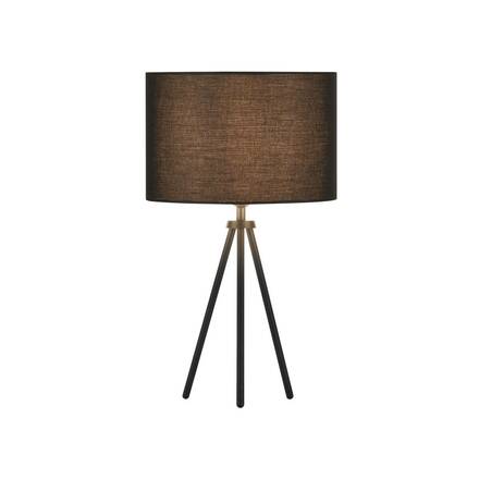 BIG WHITE FENDA, stolní lampa, podstavec svítidla, A60, černá, bez stínítka, max. 40 W, vč. vypínače v síťovém kabelu 155540
