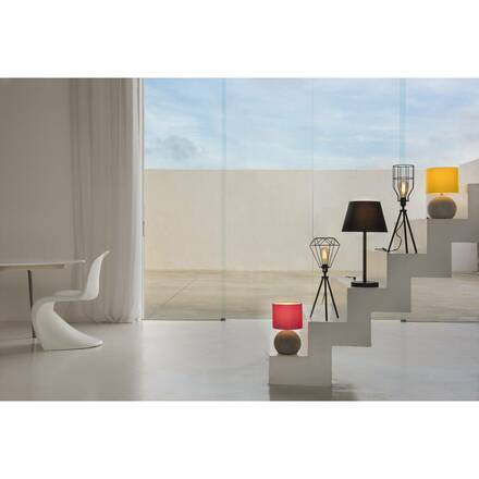 BIG WHITE FENDA, stolní lampa, podstavec svítidla, A60, černá, bez stínítka, max. 40 W, vč. vypínače v síťovém kabelu 155540