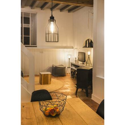 BIG WHITE FENDA, stolní lampa, podstavec svítidla, A60, černá, bez stínítka, max. 40 W, vč. vypínače v síťovém kabelu 155540