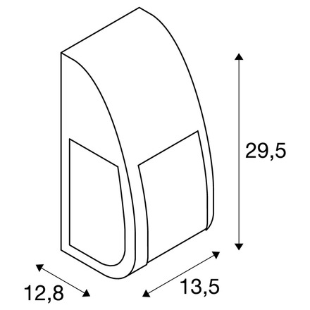 BIG WHITE KERAS ELT, venkovní nástěnné a stropní svítidlo, TC-TSE, IP54, antracit, úsporná žárovka, max. 24 W 227176
