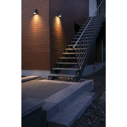 BIG WHITE WALLYX, venkovní nástěnné svítidlo, QPAR51, IP44, antracit, max. 50 W 227195