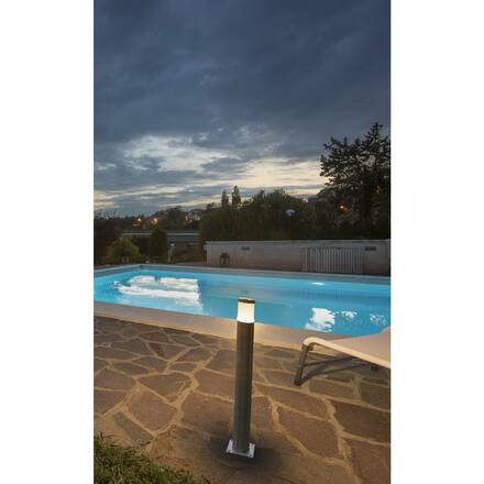 BIG WHITE TRUST 60, venkovní stojací lampa, LED, 3000K, IP55, nerezová ocel 316, pr./V 6/60 cm, 8,6 W 228110