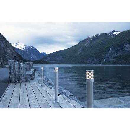 BIG WHITE TRUST 60, venkovní stojací lampa, LED, 3000K, IP55, nerezová ocel 316, pr./V 6/60 cm, 8,6 W 228110