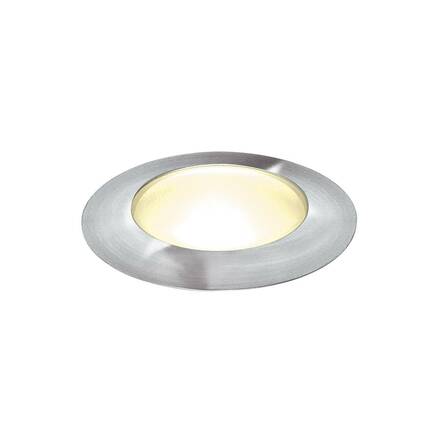 BIG WHITE POWER TRAIL-LITE 42, venkovní zapuštěné podlahové svítidlo, LED, 3000K, IP67, kulaté, nerezová ocel 316 228332