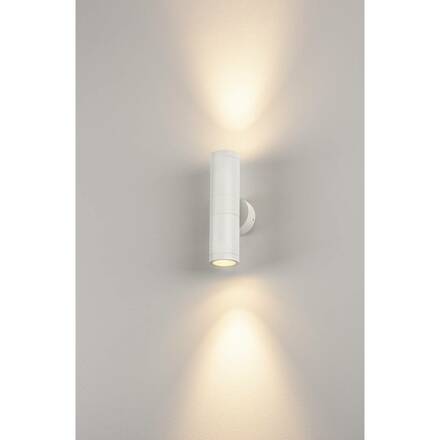 BIG WHITE ASTINA, venkovní nástěnné svítidlo, TCR50-SE, IP44, kulaté, up/down, bílé, max. 44 W 228771