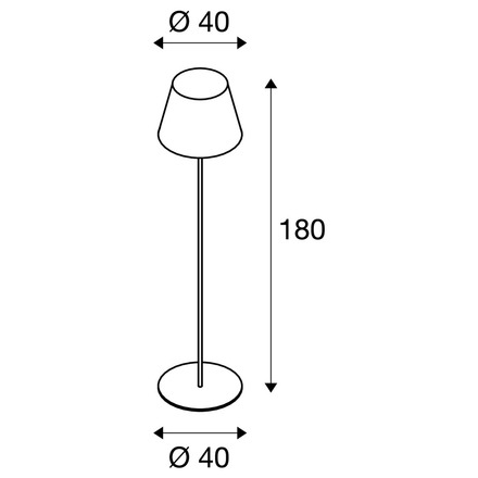 BIG WHITE ADEGAN, venkovní stojací lampa, TC-(D,H,T,Q)SE, IP54, antracit, max. 24 W 228965