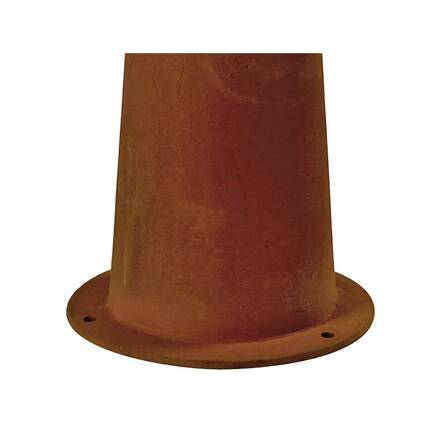 BIG WHITE RUSTY 40, venkovní stojací lampa, TC-DSE, IP55, kulatá, rezavé železo, pr./V 19/40 cm, max. 11 W 229020