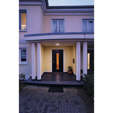 BIG WHITE BULAN, venkovní nástěnné a stropní svítidlo, C35, IP44, kulaté, bílé, satinované sklo, max. 60 W 229071