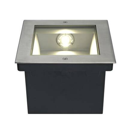 BIG WHITE DASAR 225, venkovní zapuštěné podlahové svítidlo, LED, 3000K, IP67, nerezová ocel 316, asymetrické, 34 W 229383
