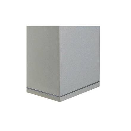 BIG WHITE THEO, venkovní nástěnné svítidlo, QPAR51, IP44, hranaté, up/down, stříbrošedé, max. 70 W 229532