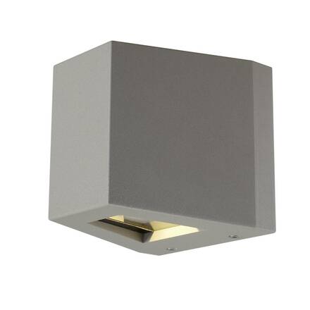 BIG WHITE OUT-BEAM, venkovní nástěnné svítidlo, LED, 3000K, Beam up/Flood down, stříbrošedé, IP44 229664