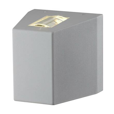 BIG WHITE OUT-BEAM, venkovní nástěnné svítidlo, LED, 3000K, Beam up/Flood down, stříbrošedé, IP44 229664