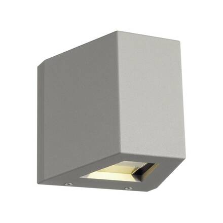 BIG WHITE OUT-BEAM, venkovní nástěnné svítidlo, LED, 3000K, Beam up/Flood down, stříbrošedé, IP44 229664