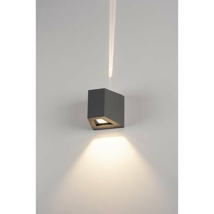 BIG WHITE OUT-BEAM, venkovní nástěnné svítidlo, LED, 3000K, Beam up/Flood down, antracit 229665