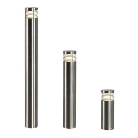 BIG WHITE VAP SLIM 30, venkovní stojací lampa, TC-TSE, IP44, nerezová ocel kartáčovaná, pr./V 10/30 cm, max. 20 W 230063