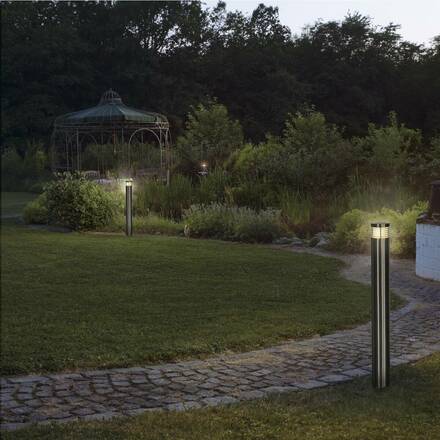 BIG WHITE VAP SLIM 60, venkovní stojací lampa, TC-TSE, IP44, nerezová ocel kartáčovaná, pr./V 10/60 cm, max. 20 W 230066