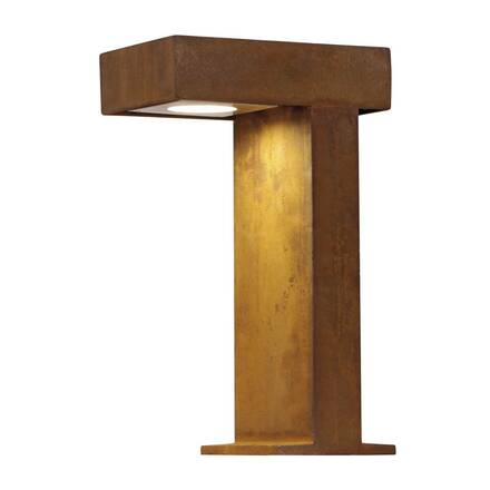 BIG WHITE RUSTY PATHLIGHT, venkovní stojací lampa, úsporná žárovka GX53, IP44, rezavé železo, max. 9 W 230090