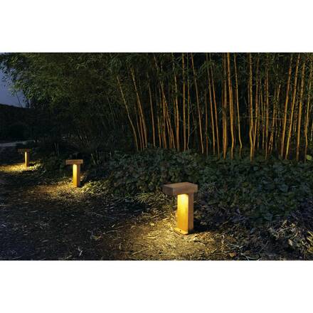BIG WHITE RUSTY PATHLIGHT, venkovní stojací lampa, úsporná žárovka GX53, IP44, rezavé železo, max. 9 W 230090