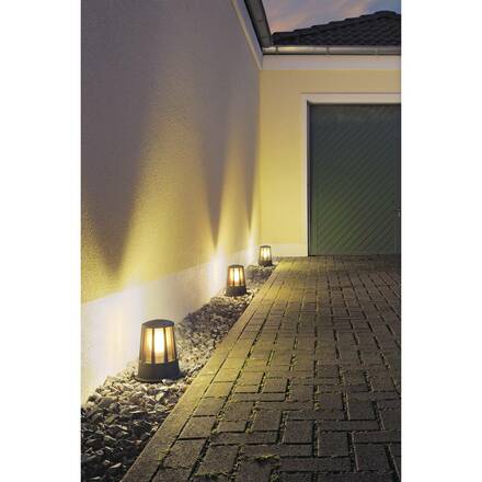 BIG WHITE CONE, venkovní stojací lampa, A60, IP54, antracit, max. 100 W 230435