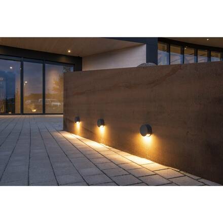 BIG WHITE PEMA, nástěnné svítidlo, LED, 3000K, antracit, 3,3 W 231015
