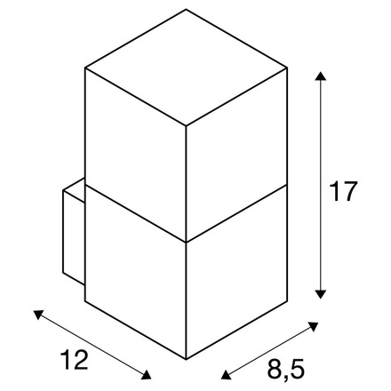 BIG WHITE GRAFIT WL, venkovní nástěnné svítidlo, TC-DSE, IIP44, antracit, úsporná žárovka, max. 11 W 231205