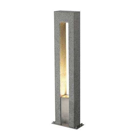 BIG WHITE ARROCK ARC, venkovní stojací lampa, QPAR51, IP44, sůl a pepř, žula, max. 35 W 231420