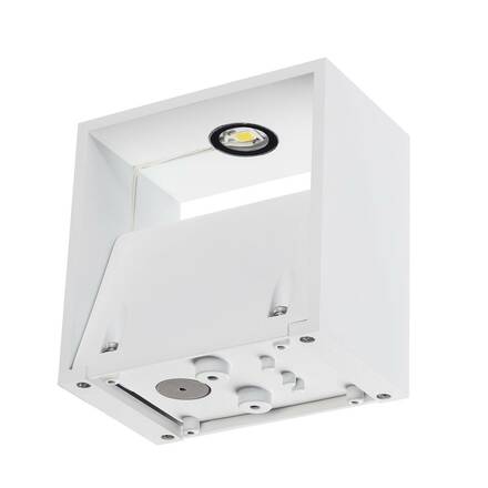 BIG WHITE LOGS WALL, venkovní nástěnné svítidlo, LED, 3000K, IP44, hranaté, bílé, 8 W 232101