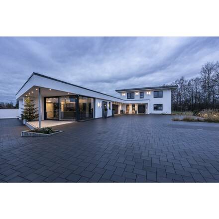 BIG WHITE LOGS WALL, venkovní nástěnné svítidlo, LED, 3000K, IP44, hranaté, antracit, 8 W 232105
