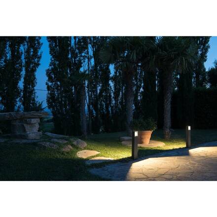 BIG WHITE LOGS 70, venkovní stojací lampa, LED, 3000K, IP44, hranatá, antracit, D/Š/V 13/8/69,5 cm, 8 W 232125