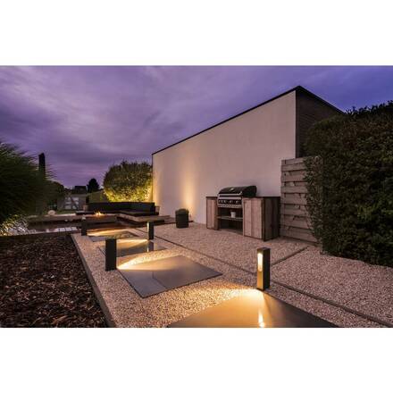 BIG WHITE SLOTBOX 40, venkovní stojací lampa, LED, 3000K, IP44, hranatá, antracit, D/Š/V 12/7/40, 4 W 232135