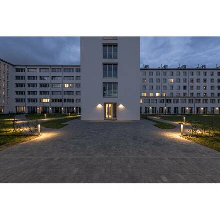 BIG WHITE QUADRASYL 75, venkovní stojací lampa, úsporná žárovka GX53, IP44, hranatá, antracit, D/Š/V 19/22,5/75 cm, max. 11 W 23